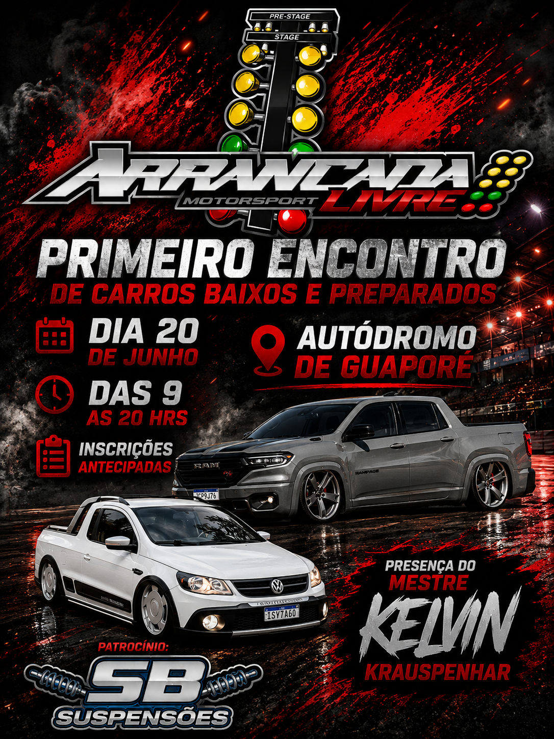 PRIMEIRO ENCONTRO DE CARROS BAIXOS ARRANCADA 🚦 LIVRE MOTORSPORT