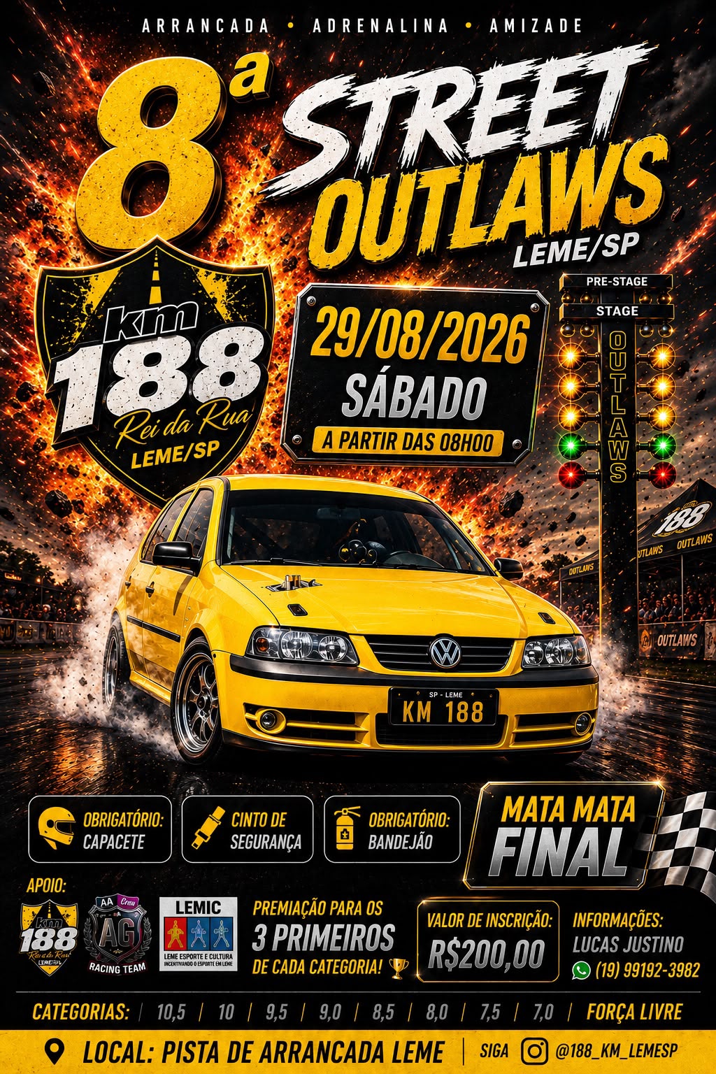 8º STREET OUTLAWS KM188 LEME SP
