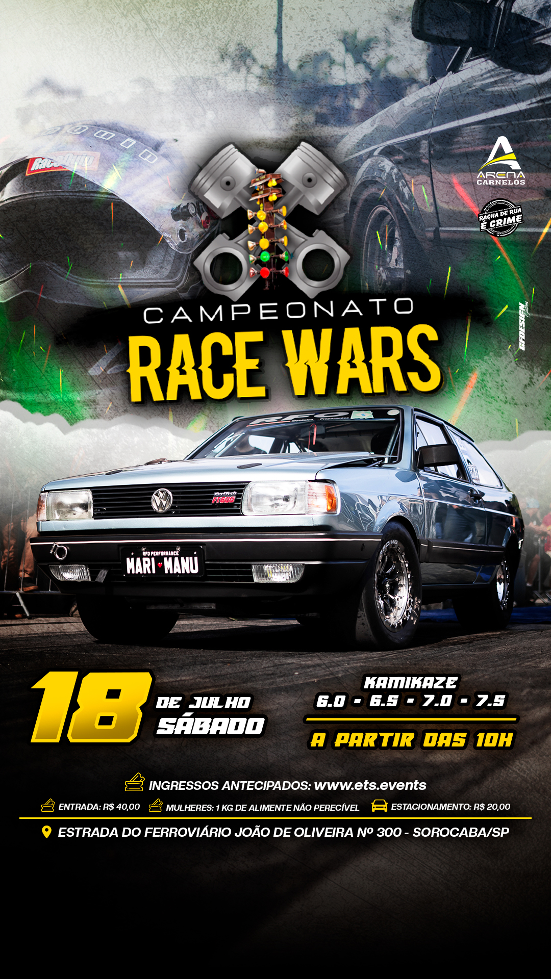 RACE WARS - CATEGORIAS BAIXAS