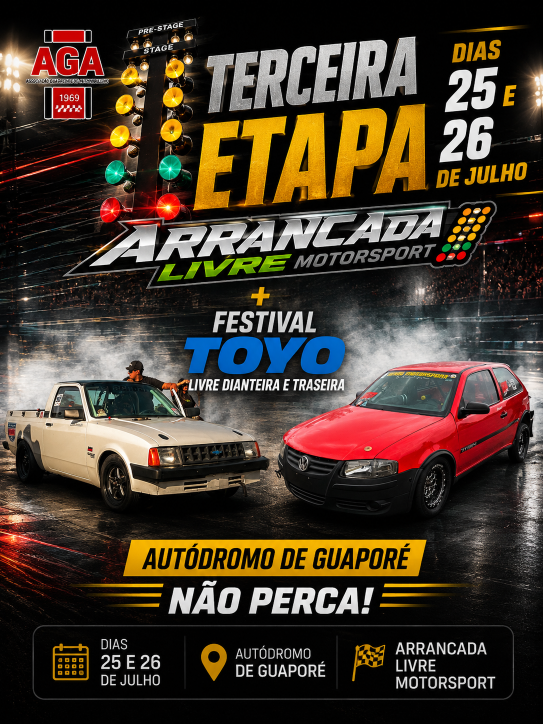 TERCEIRA ETAPA ARRANCADA 🚦 LIVRE MOTORSPORT+ FESTIVAL TOYO LIVRE DIANTEIRA E TRASEIRA.