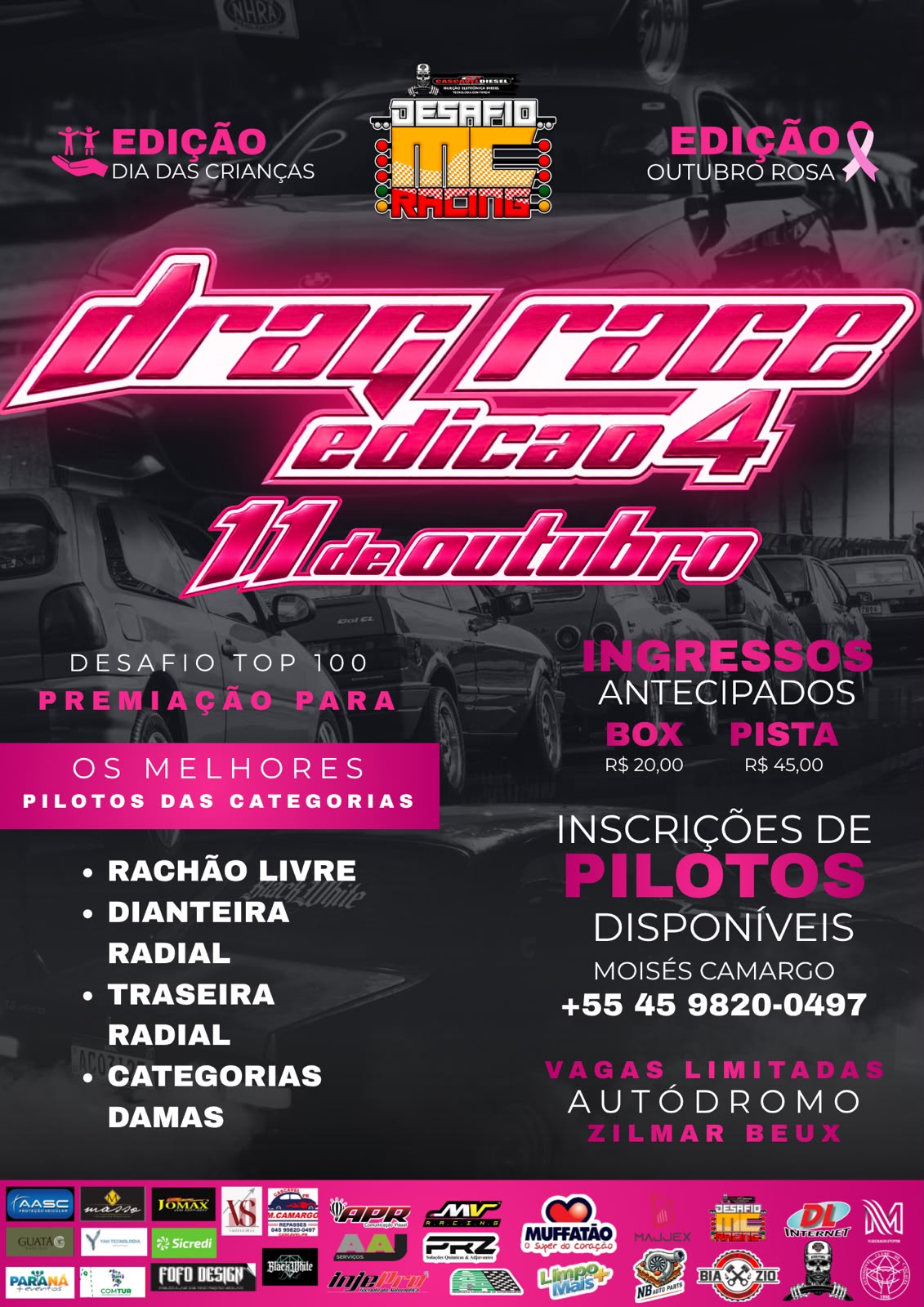 4ª EDIçãO DO DRAG RACE – DESAFIO TOP 100